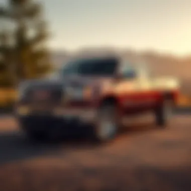 GMC Sierra Denali in Scenic Surroundings GMC Sierra Denali parked in an impressive outdoor setting