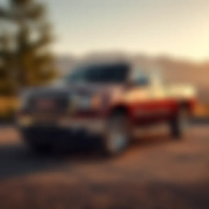 GMC Sierra Denali in Scenic Surroundings GMC Sierra Denali parked in an impressive outdoor setting