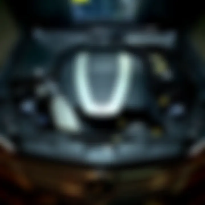 Performance Engineering of the 2010 E350 Engine compartment of the 2010 Mercedes-Benz E350 revealing performance parts