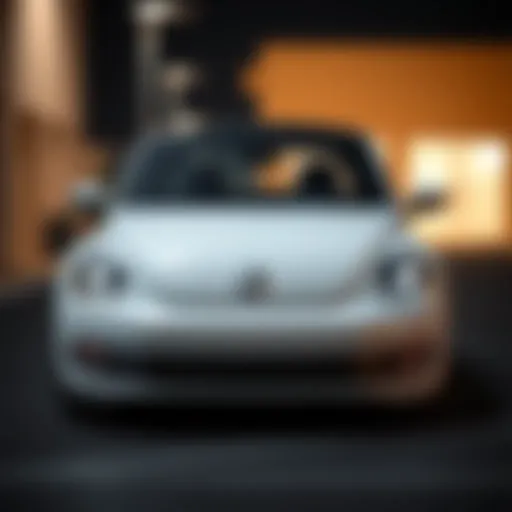 Front view of the 2012 Volkswagen Beetle showcasing its distinctive design