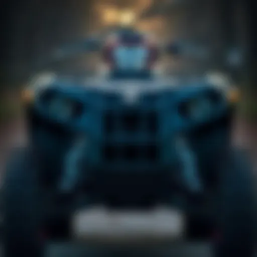 Front view of the 2013 Polaris Sportsman showcasing its rugged design