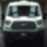 Detailed front view of the 2014 Ford Transit showcasing its robust design.