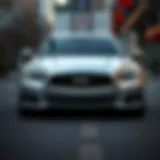 Front view of the 2014 Infiniti M56 showcasing its sleek design