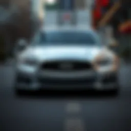 Front view of the 2014 Infiniti M56 showcasing its sleek design