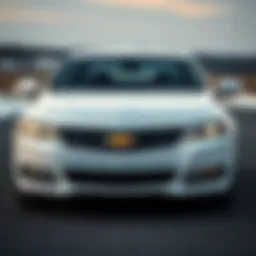 Front view of the 2015 Chevrolet Impala showcasing its sleek design