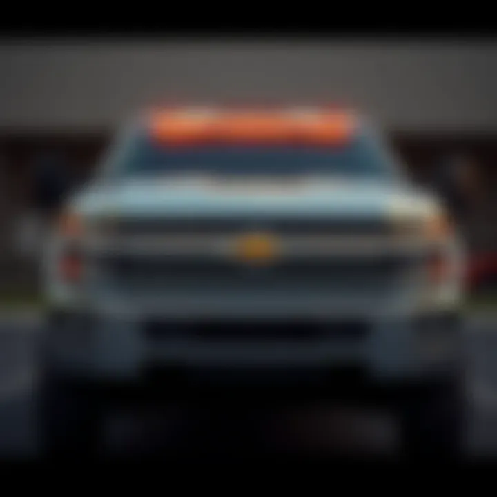 Front view of the 2015 Chevrolet Silverado 3500HD Regular Cab showcasing its bold grille and rugged design.