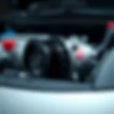 Detailed view of a 2016 Honda Civic AC compressor