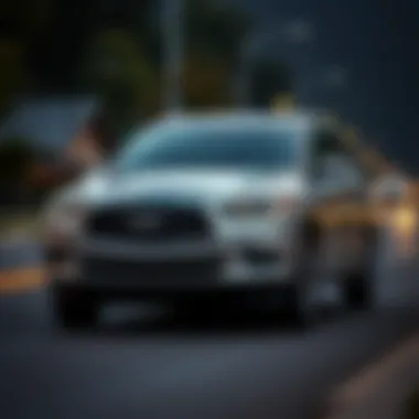 Comparison chart of the 2016 Infiniti SUV with competitors