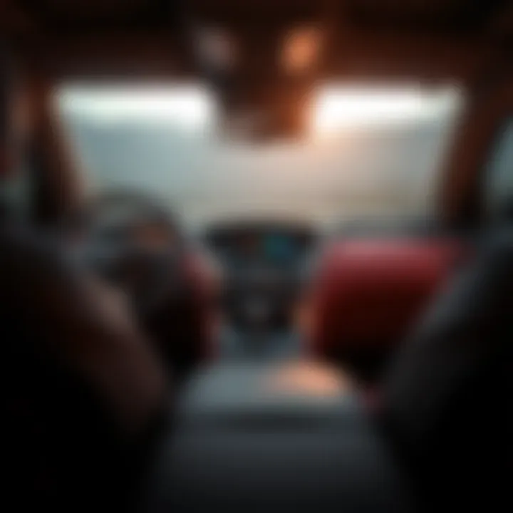 Luxurious interior showcasing technology features in the 2016 Infiniti SUV