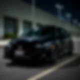 Sleek exterior design of the 2017 Honda Civic Si Black Edition