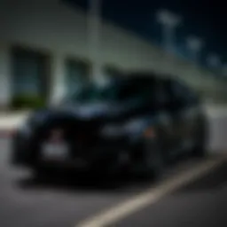 Sleek exterior design of the 2017 Honda Civic Si Black Edition