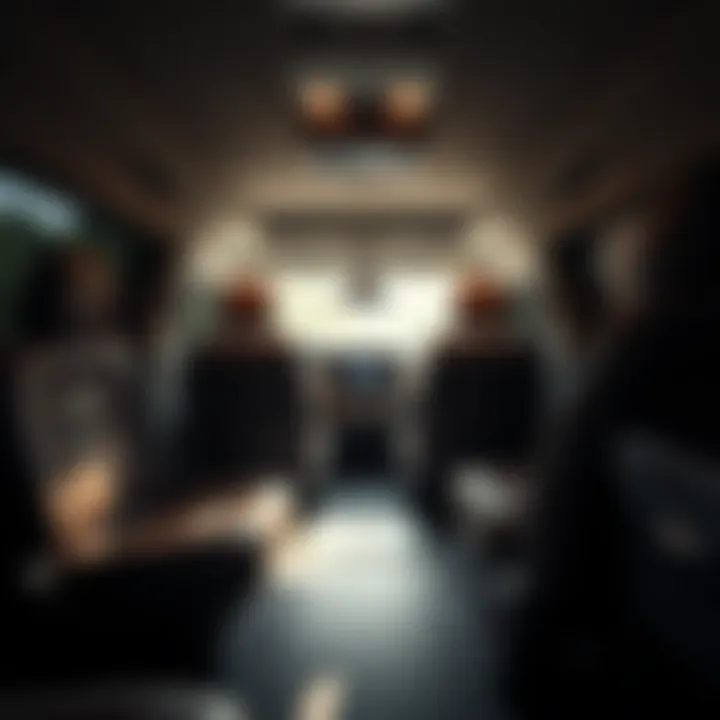 Interior of the 2017 Toyota van highlighting the spacious seating arrangement