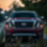 Front view of the 2018 Nissan Titan XD SL showcasing its robust design