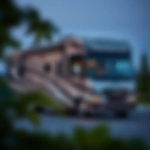 Exterior view of the 2018 Thor Motor Coach Palazzo 36.3 showcasing its sleek design