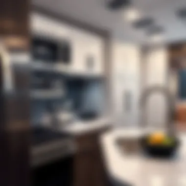 Modern Kitchen Amenities in the Palazzo 36.3 Close-up of the amenities in the 2018 Thor Motor Coach Palazzo 36.3 kitchen