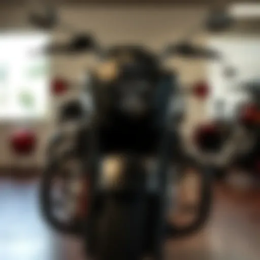 Stylish front view of the 2019 Indian Springfield motorcycle