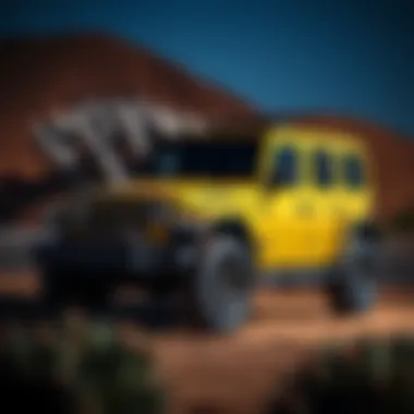 The rugged exterior design of the 2020 Jeep Wrangler 4 Door Hardtop