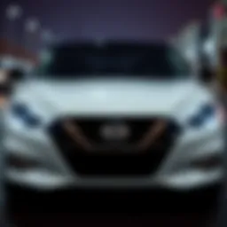 2020 Nissan Maxima front view showcasing its sleek design