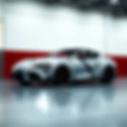 Sleek exterior design of the 2020 Toyota Supra GR