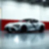 The Striking Aesthetics of the 2020 Toyota Supra GR Sleek exterior design of the 2020 Toyota Supra GR