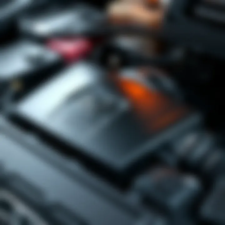 High-Performance 1.5T Engine of Honda Accord Close-up of the 1.5T engine in the 2021 Honda Accord Sedan Sport SE emphasizing performance specifications.