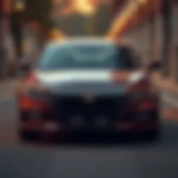 Front view of the 2021 Honda Accord Sedan Sport SE showcasing its sleek design and modern aesthetics.