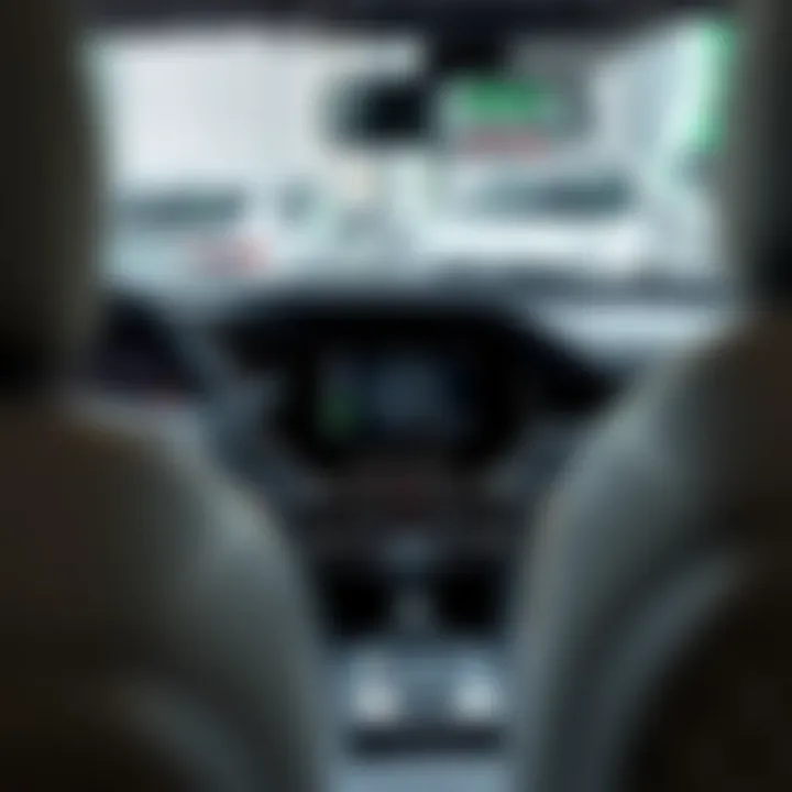 Tech-Savvy Interior of Honda Accord Sedan Sport SE Interior dashboard of the 2021 Honda Accord Sedan Sport SE highlighting technology and comfort features.