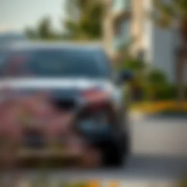 Stylish exterior of the 2021 Hyundai Santa Fe SEL SUV