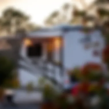 Exterior view of the 2021 Jayco North Point 382FLRB showcasing its sleek design and luxurious finishes.