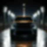 Front view showcasing the bold grille and sleek headlights of the Jeep Grand Cherokee.