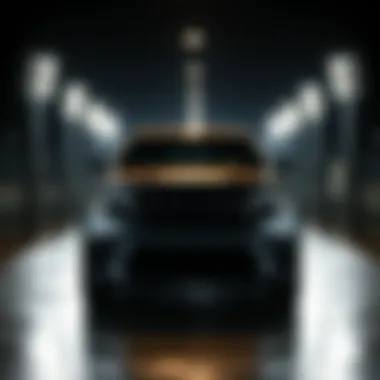 Front view showcasing the bold grille and sleek headlights of the Jeep Grand Cherokee.
