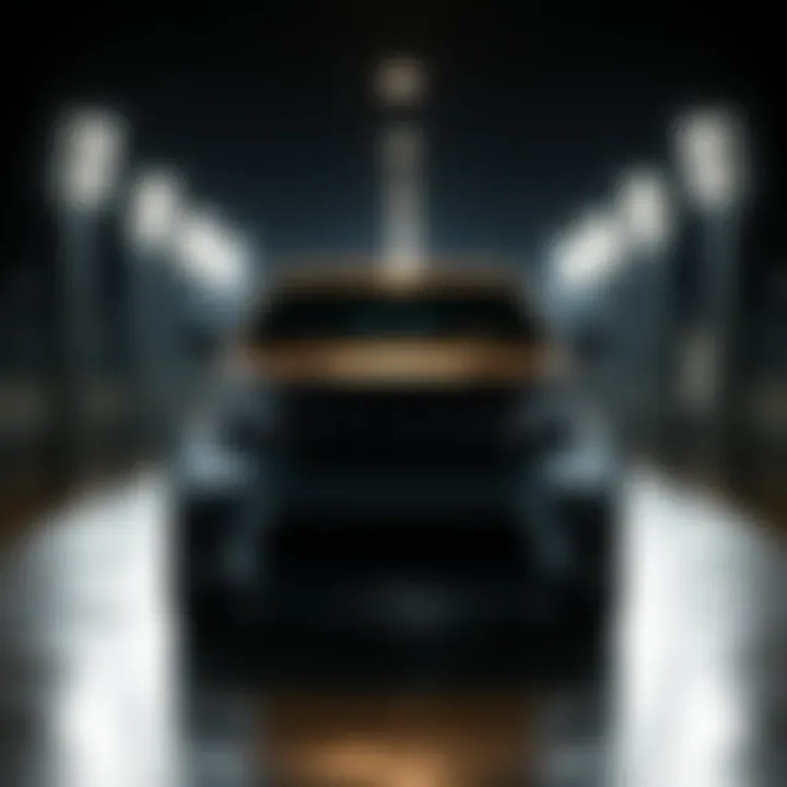 Front view showcasing the bold grille and sleek headlights of the Jeep Grand Cherokee.