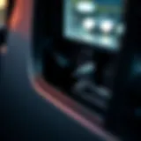 Close-up view of a Mazda 3 window mechanism