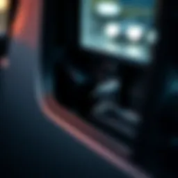 Close-up view of a Mazda 3 window mechanism