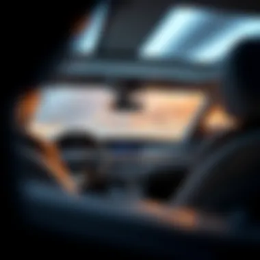 Luxurious interior of the 2017 Infiniti Q70 showcasing technology