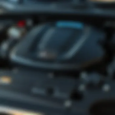 Engine Specifications of Kia Telluride A close-up of the engine specifications of the Kia Telluride