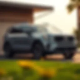 Exterior view of the Kia Telluride showcasing its sleek design