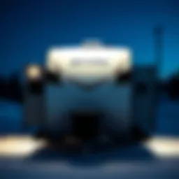 Exterior view of the Arctic Fox RV trailer highlighting its sleek design