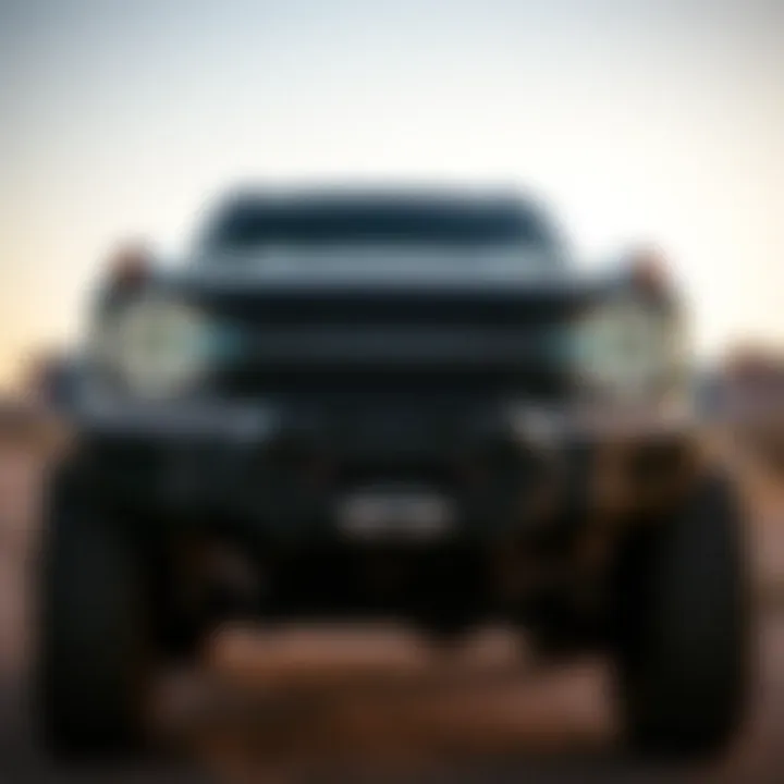 Rugged Design of the Ford Bronco Close-up of the Ford Bronco's rugged exterior design