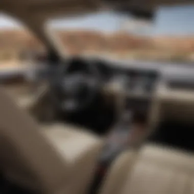 Interior view highlighting the luxurious dashboard and seating of the 2008 Audi SUV