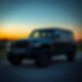 Jeep Wrangler parked in a scenic Baton Rouge landscape