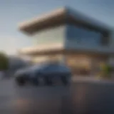 Exterior view of Buick Escondido dealership showcasing its modern architecture