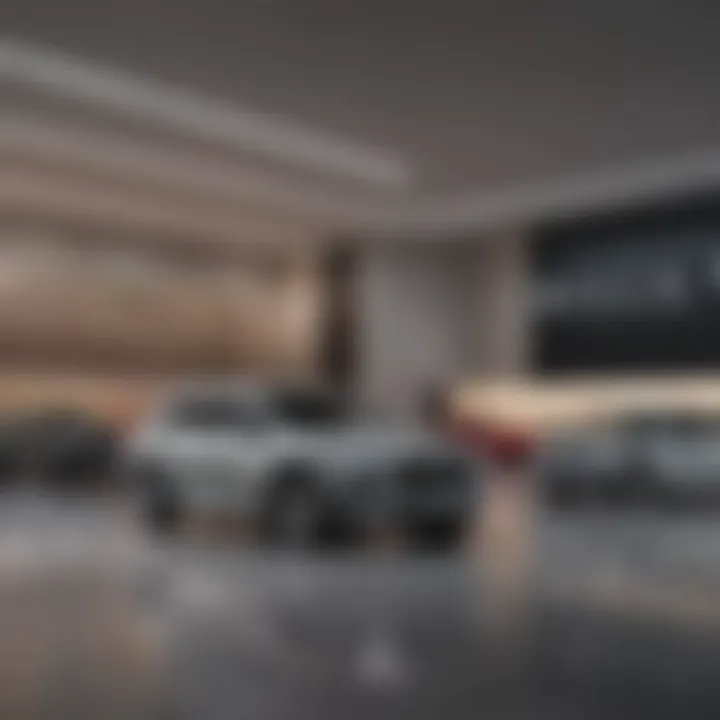 Showroom display featuring the latest Buick vehicle models available for purchase