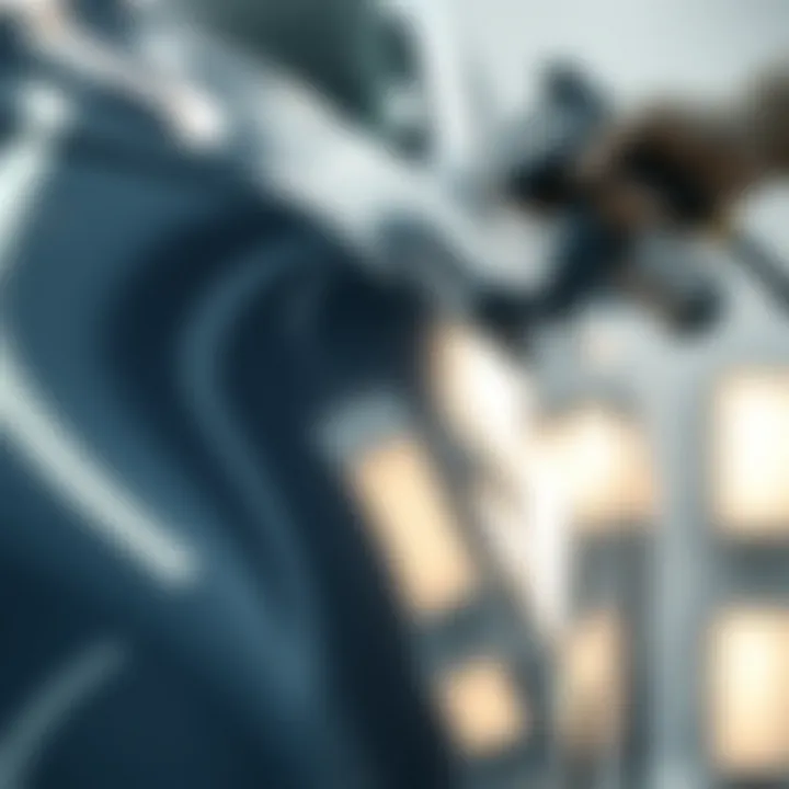 Detailing in Spray Painting Application A close-up view of a car surface during the spray painting application, highlighting the detail.