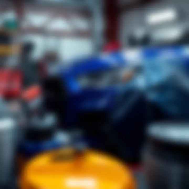 Essential Materials and Equipment for Car Spray Jobs An array of professional spray painting materials and equipment used in car refinishing.