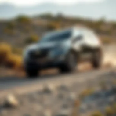 Chevrolet Equinox 4WD in Action on Challenging Terrain Chevrolet Equinox 4WD tackling rugged terrain demonstrating its capabilities