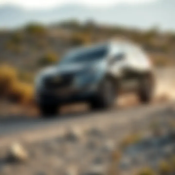 Chevrolet Equinox 4WD in Action on Challenging Terrain Chevrolet Equinox 4WD tackling rugged terrain demonstrating its capabilities
