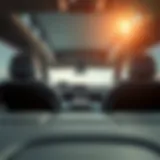 Luxury SUV Interior with Ample Legroom Spacious interior of a luxury SUV showcasing ample legroom