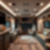 Spacious Living in Class A Motorhomes Luxury Class A motorhome interior showcasing spacious living area