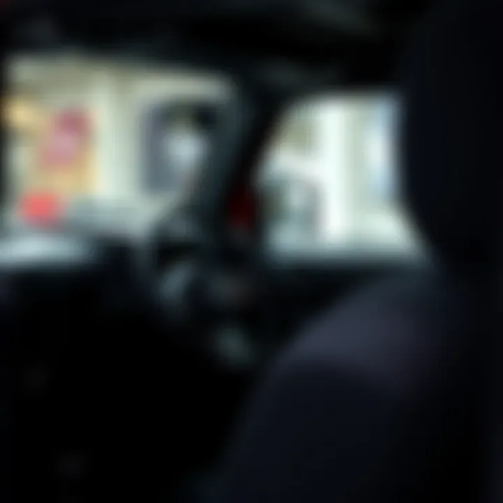 Technology Features in the Interior of the 2007 Jeep Wrangler Sport Interior dashboard of the 2007 Jeep Wrangler Sport highlighting technology features